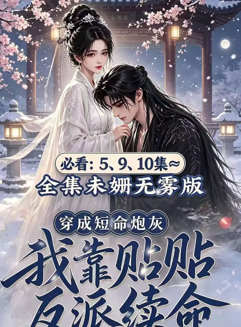 AI漫剧黄果版《穿成短命炮灰，我靠贴贴反派续命》去雾完整全集免费在线观看资源